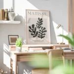poster feuilles abstraites matisse bureau.webp
