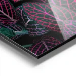 poster feuilles colorees aluminium.webp