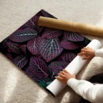 poster feuilles colorees enroule.webp