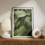 poster feuilles de palmier meuble.webp
