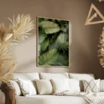 poster feuilles de palmier salon.webp