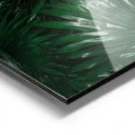 poster feuilles de palmier vertes aluminium.webp