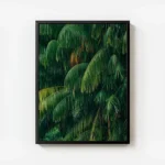 poster feuilles de palmier vertes copie avec cadre.webp