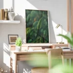 poster feuilles de palmier vertes copie bureau.webp