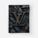 poster feuilles noires louis vuitton.webp