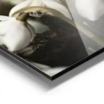 poster fleur blanche delicate aluminium.webp