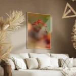 poster fleur delicate en gros plan salon.webp