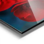 poster fleur rouge aluminium.webp