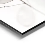 poster fleurs delicates blanches aluminium.webp