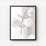poster fleurs delicates blanches avec cadre.webp