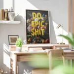 poster fleurs et lettering vibrant bureau.webp
