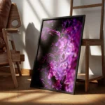 poster fleurs violettes encadre.webp