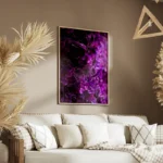 poster fleurs violettes salon.webp