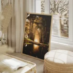 poster foret paisible salon beige.webp