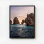 poster formation rocheuse ocean avec cadre.webp