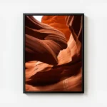 poster formation rocheuse rouge avec cadre.webp