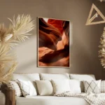 poster formation rocheuse rouge salon.webp