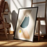 poster formes abstraites modernes encadre.webp