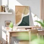 poster formes abstraites naturelles bureau.webp