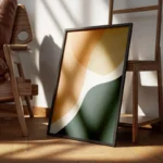 poster formes abstraites naturelles encadre.webp
