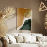 poster formes abstraites naturelles salon.webp