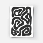 poster formes abstraites noires.webp