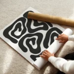 poster formes abstraites noires enroule.webp