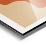 poster formes abstraites terreuses aluminium.webp