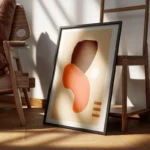 poster formes abstraites terreuses encadre.webp