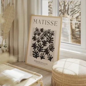 poster formes decoupees matisse salon beige.webp