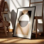 poster formes geometriques abstraites encadre.webp