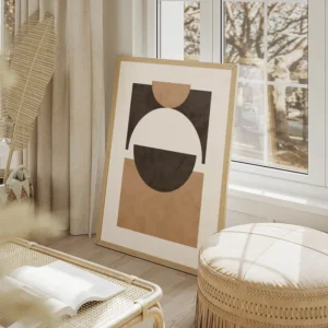 poster formes geometriques abstraites salon beige.webp