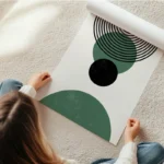 poster formes geometriques colorees en rouleau.webp