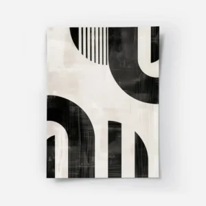 poster formes geometriques en noir et blanc.webp