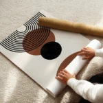 poster formes geometriques terreuses enroule.webp