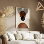 poster formes geometriques terreuses salon.webp