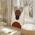 poster formes geometriques terreuses salon beige.webp