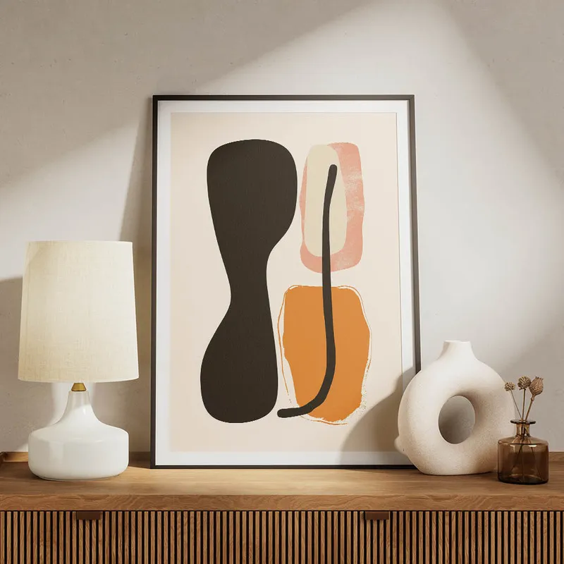 poster formes organiques minimalistes meuble.webp