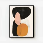 poster formes organiques modernistes avec cadre.webp