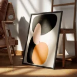 poster formes organiques modernistes encadre.webp