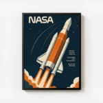 poster fusee spatiale nasa avec cadre.webp