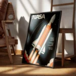 poster fusee spatiale nasa encadre.webp