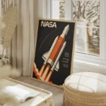 poster fusee spatiale nasa salon beige.webp