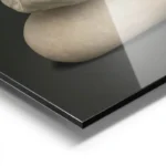 poster galets empiles minimaliste aluminium.webp