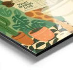 poster girafe aux toilettes aluminium.webp