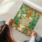 poster girafe aux toilettes en rouleau.webp