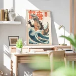 poster godzilla vintage bureau.webp