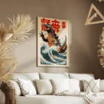 poster godzilla vintage salon.webp