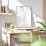 poster grande roue noir et blanc bureau.webp