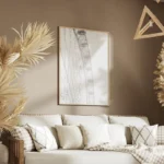 poster grande roue noir et blanc salon.webp